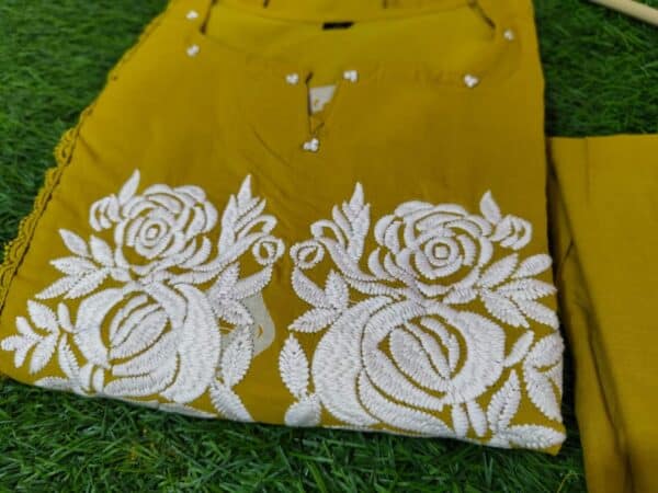 Long Slit Cotton Suit - Image 4