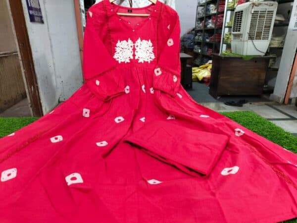 Long Slit Cotton Suit - Image 3