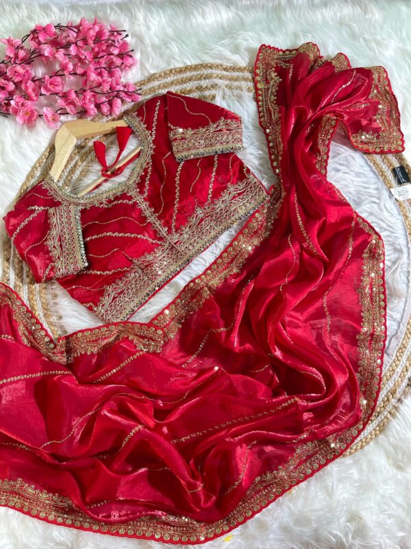 Zimmy Choo Silk Saree - Image 7