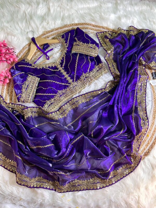 Zimmy Choo Silk Saree - Image 5
