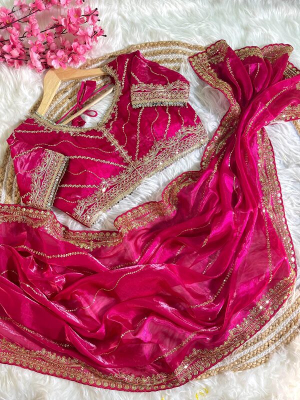 Zimmy Choo Silk Saree - Image 4