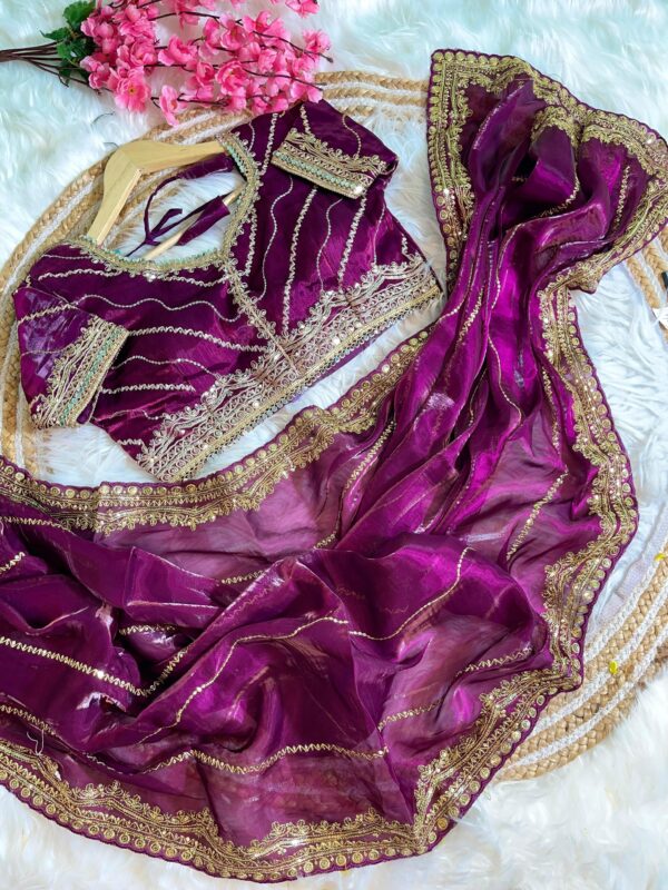 Zimmy Choo Silk Saree - Image 2