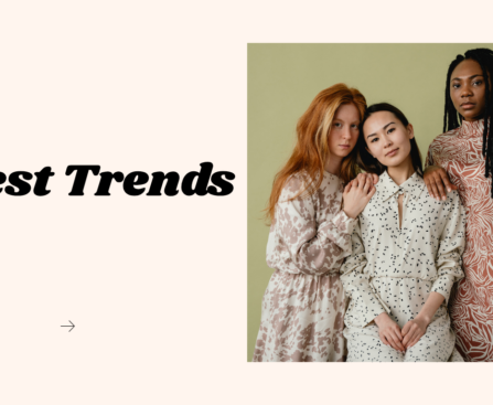 A stylish model showcasing 2025 fashion trends including bold accessories, gender-neutral outfits, and sustainable fabric clothing in a vibrant, urban setting.